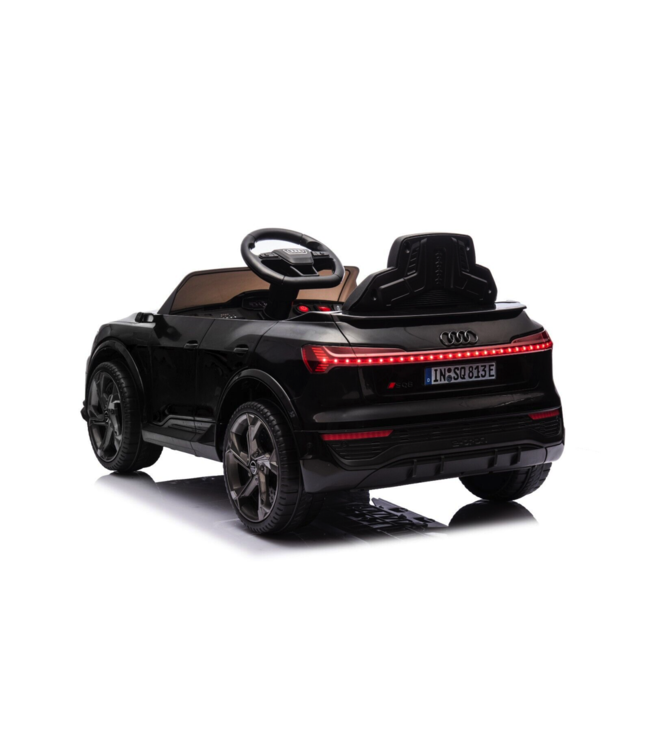 Audi S Q8, 12-Volt-Elektro-Kinderauto mit Gummireifen, Ledersitz und mehr