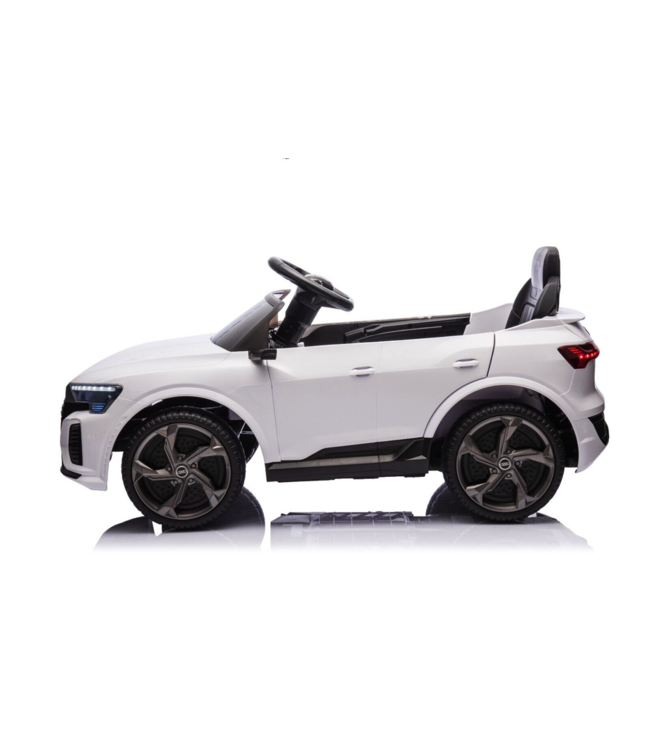Audi S Q8, 12 volt electric children's car with rubber tires, leather seat and more