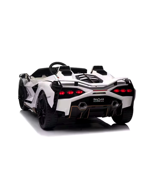 Lamborghini Sian, carro infantil elétrico de 24 volts com pneus de borracha, banco em pele e muito mais