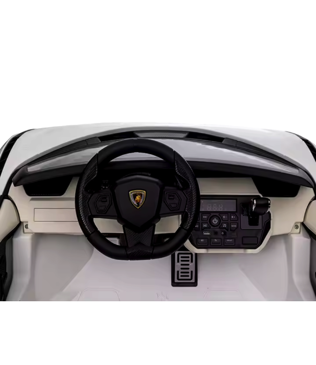 Lamborghini Sian, 24 volt elektrisk børnebil med gummidæk, lædersæde og mere