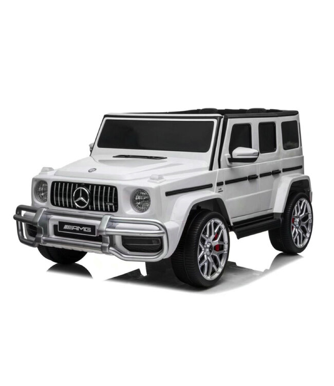 Mercedes G63 AMG para 2 pessoas, viatura com bateria de criança 24v e 4x4!