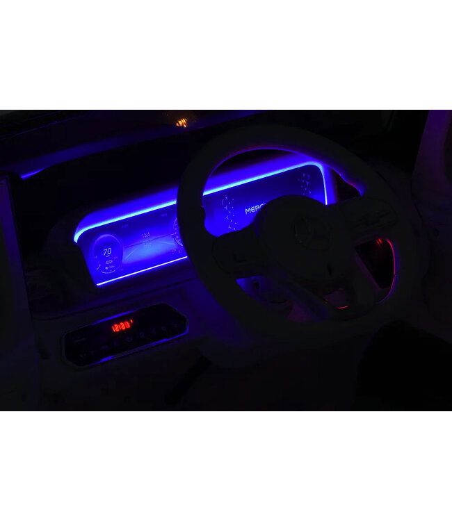 Mercedes Benz EQG, coche infantil eléctrico de 12 voltios con neumáticos de goma, asiento de cuero y más!