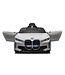BMW i4, electric children's car, 12v, leather seat, music module and more!