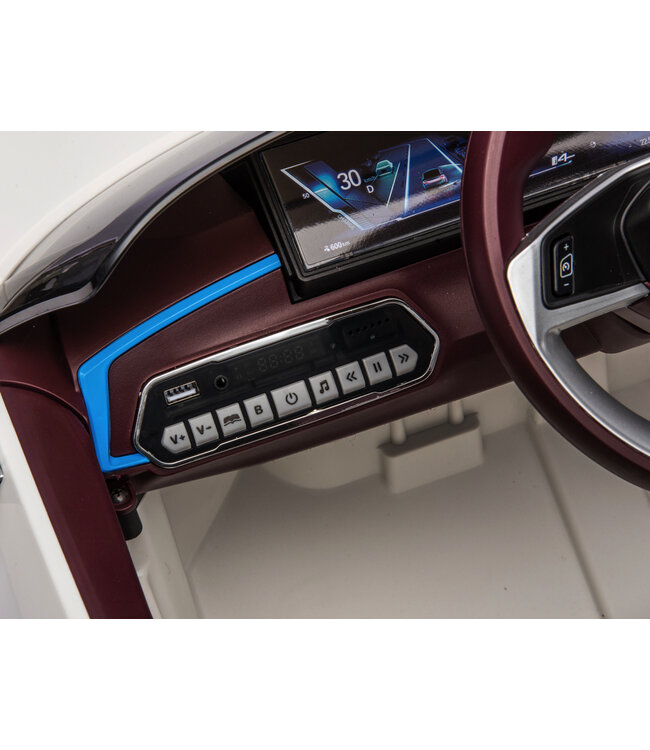 BMW i4, elektrisk børnebil, 12v, lædersæde, musikmodul med mere!