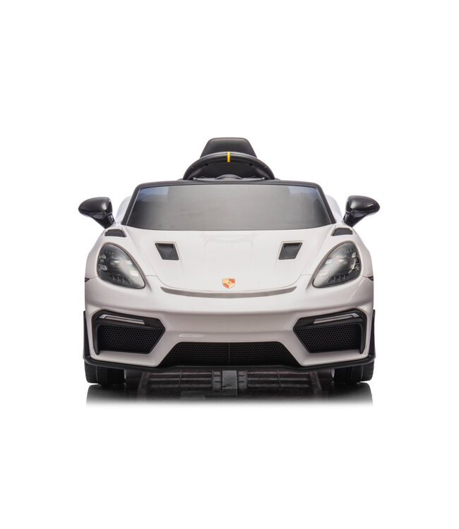Porsche Spyder RS, voiture à batterie pour enfants de 12 volts, pneus en caoutchouc, siège en cuir et plus encore !