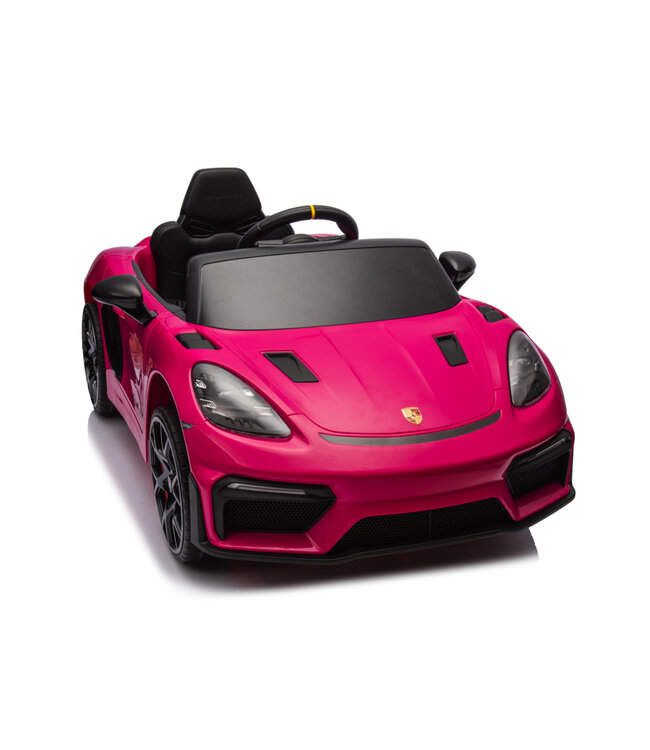 Porsche Spyder RS, 12 volt børnebatteribil, gummidæk, lædersæde og meget mere!