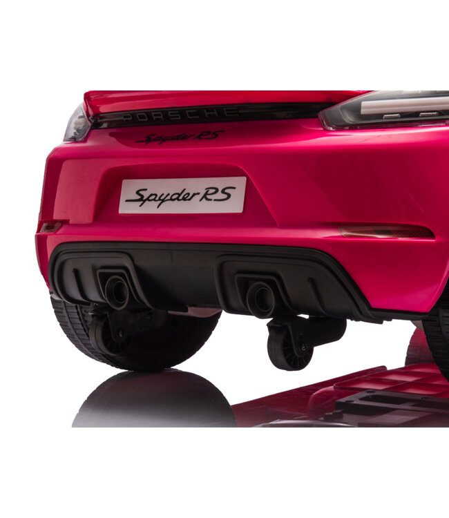 Porsche Spyder RS, 12 volt Children's Battery Car, rubber tires, leather seat and more!