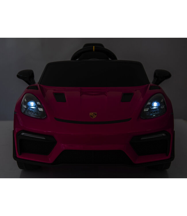 Porsche Spyder RS, 12-Volt-Kinderbatterieauto, Gummireifen, Ledersitz und mehr!