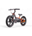 Bicicleta de equilíbrio elétrica de 24 volts com rodas de 16 polegadas, motor elétrico - laranja.