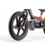 Bicicleta de equilíbrio elétrica de 24 volts com rodas de 16 polegadas, motor elétrico - laranja.