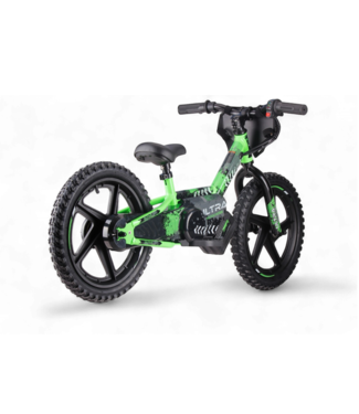 Bicicleta de equilíbrio elétrica de 24 volts, 16 polegadas - verde