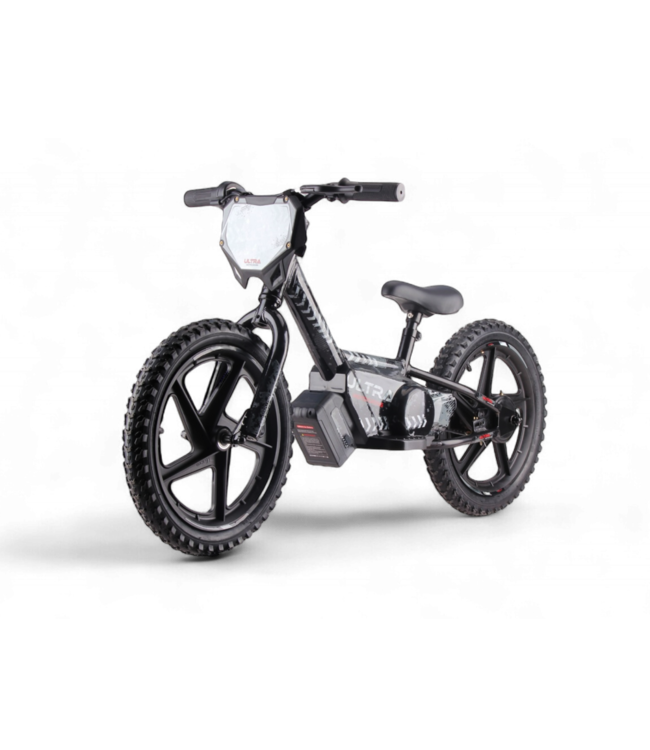 24 volt elektrische balance bike met 16 inch wielen, elektrische motor - zwart
