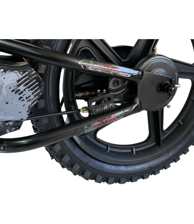 24 volt elektrisk balancecykel med 16 tommer hjul, elmotor - sort