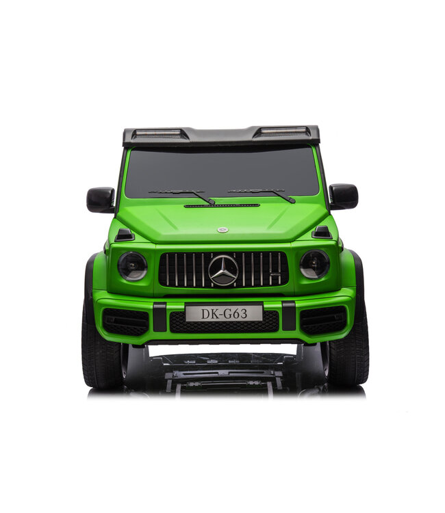 Coche infantil eléctrico Mercedes G63 de 2 plazas, 24 voltios, con neumáticos de goma ¡y mucho más!