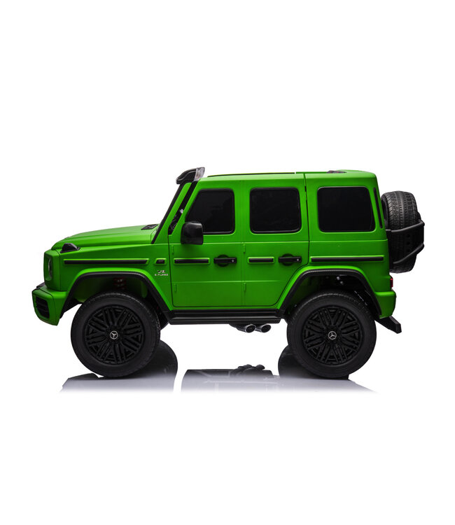 Coche infantil eléctrico Mercedes G63 de 2 plazas, 24 voltios, con neumáticos de goma ¡y mucho más!