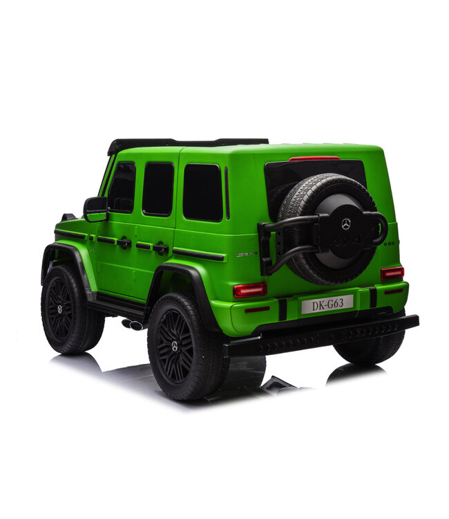 Carro infantil elétrico Mercedes G63 de 2 lugares, 24 volts com pneus de borracha e muito mais!
