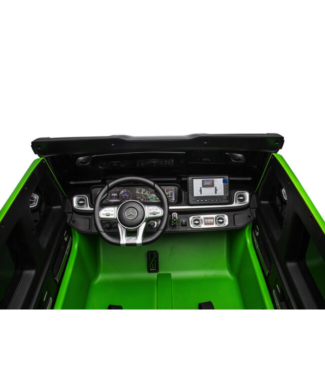 Carro infantil elétrico Mercedes G63 de 2 lugares, 24 volts com pneus de borracha e muito mais!