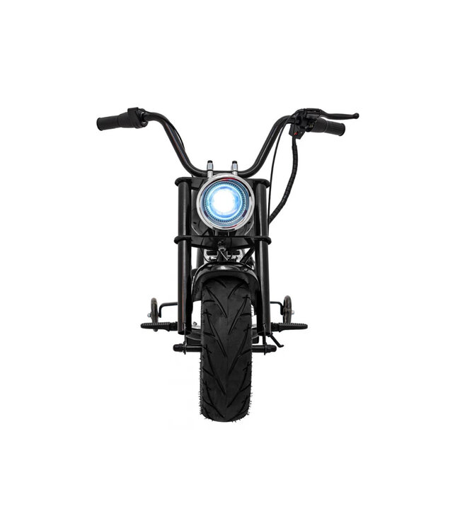 Chopper Warrior, 24 volt electric children's motorcycle with pneumatic tires and imitation leather seat!