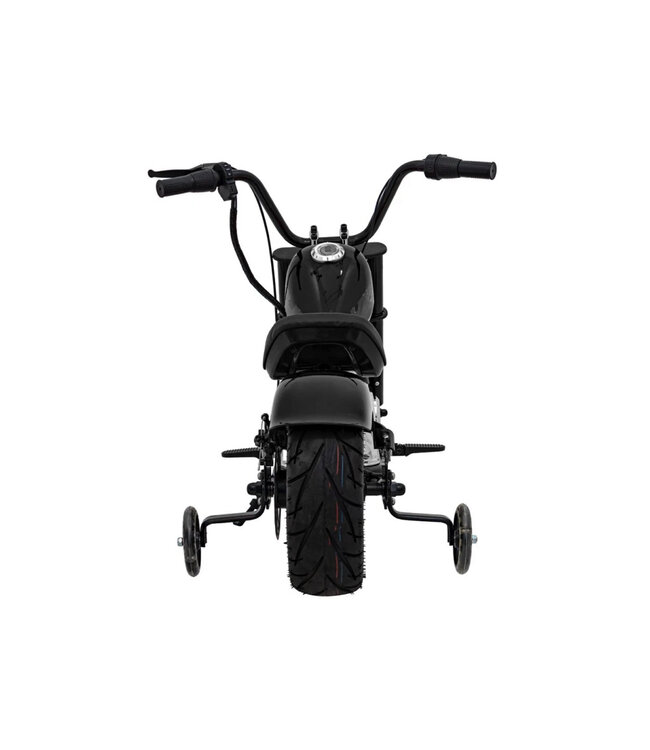 Chopper Warrior, 24 volt electric children's motorcycle with pneumatic tires and imitation leather seat!
