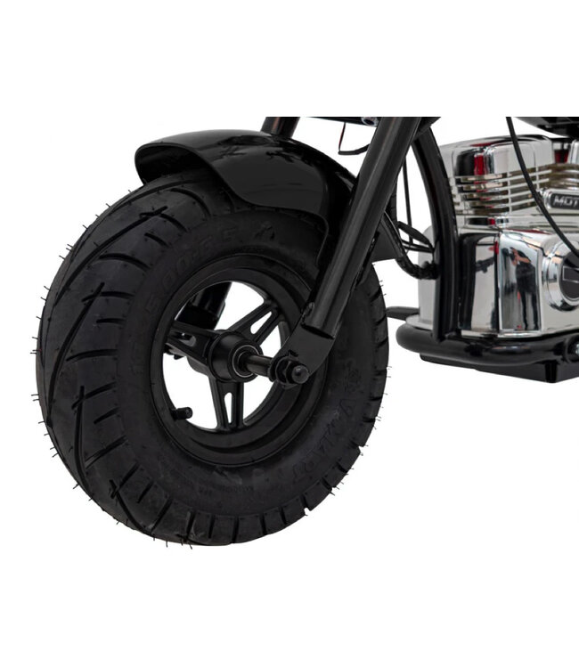 Chopper Warrior, 24 volt electric children's motorcycle with pneumatic tires and imitation leather seat!