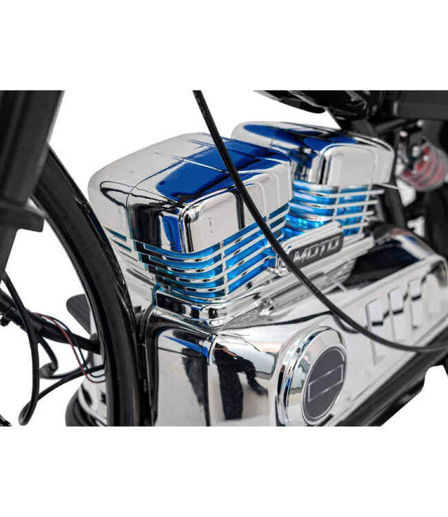 Chopper Warrior, 24 Volt Elektro-Kindermotorrad mit Luftreifen und Kunstledersitz!