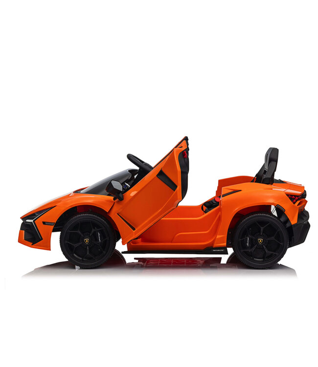 Lamborghini Revuelto, voiture électrique pour enfants 12 volts avec pneus EVA et siège en simili cuir !
