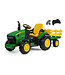 John Deere tractor + trailer, 12 volt with Remote control