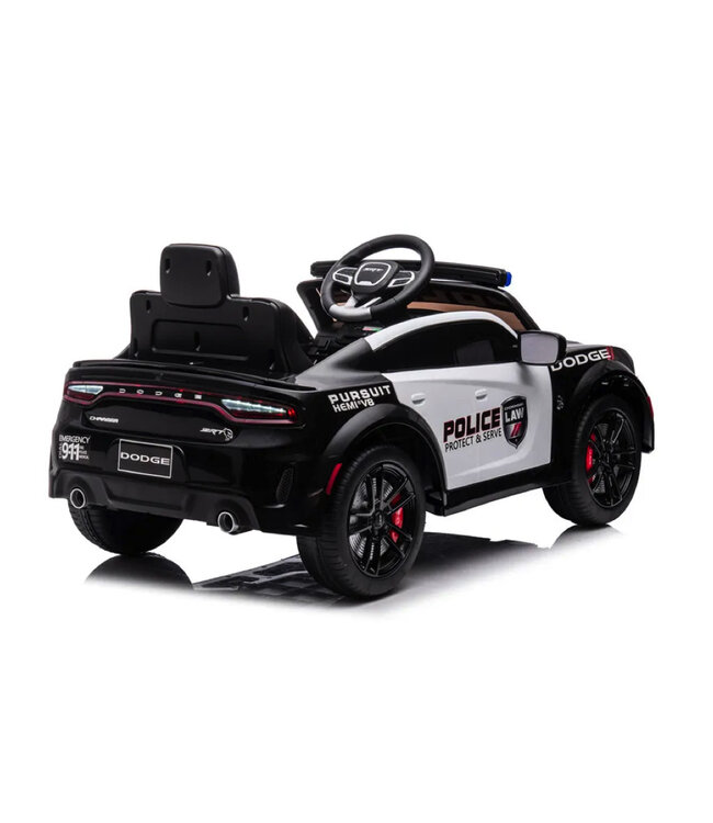 Dodge Charger SRT Politie, 12 volt elektrische kinderauto!