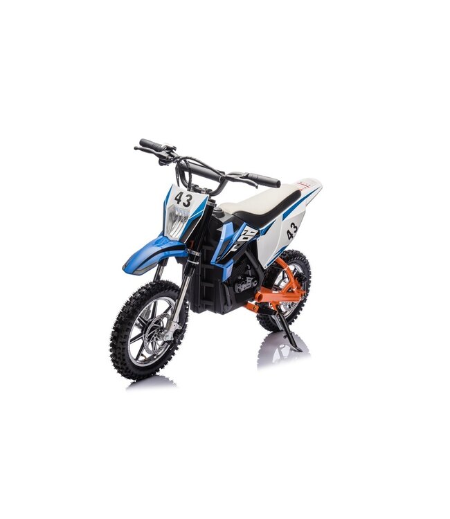 Crossmotor, 36 Volt Elektromotor mit Luftbereifung und Kunstledersitz!