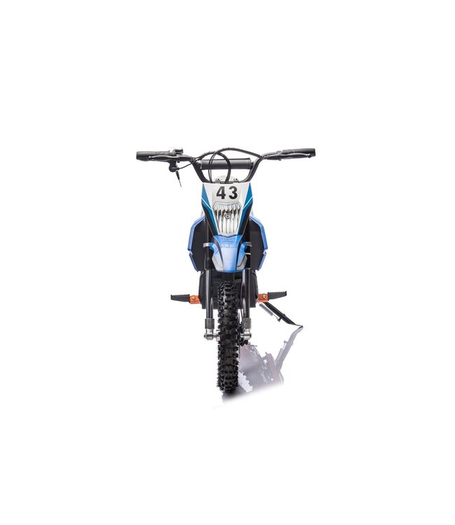 Krydsmotor, 36 volt elmotor med pneumatiske dæk og kunstlædersæde!