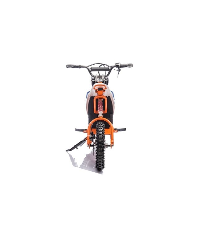 Krydsmotor, 36 volt elmotor med pneumatiske dæk og kunstlædersæde!