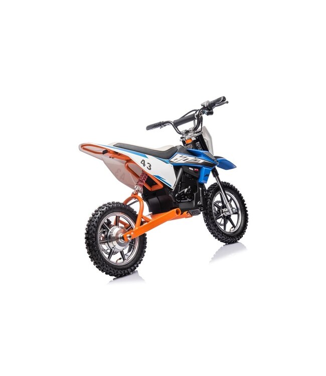 Krydsmotor, 36 volt elmotor med pneumatiske dæk og kunstlædersæde!