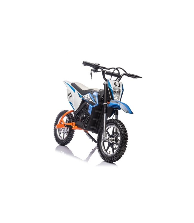 Krydsmotor, 36 volt elmotor med pneumatiske dæk og kunstlædersæde!