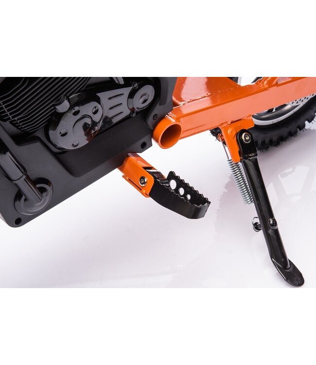 Krydsmotor, 36 volt elmotor med pneumatiske dæk og kunstlædersæde!