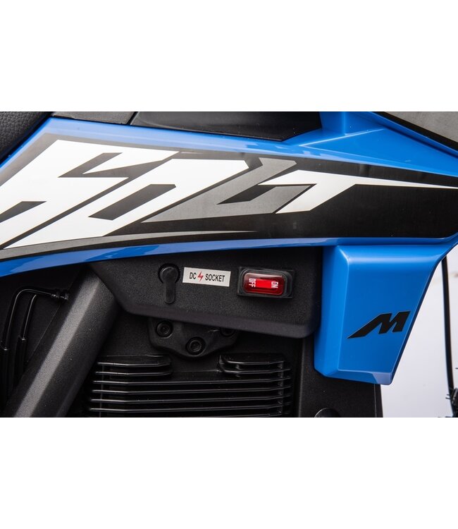 Krydsmotor, 36 volt elmotor med pneumatiske dæk og kunstlædersæde!