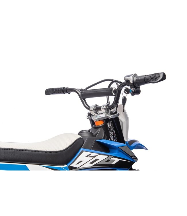 Crossmotor, 36 volt elektrische motor met luchtbanden en kunstleder zitje!