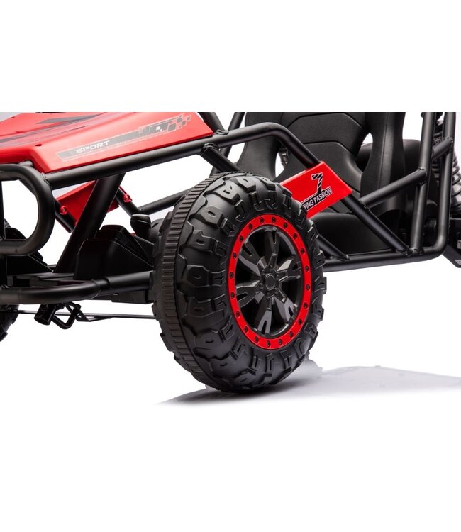 24 Volt Elektro Kinderbuggy, Gummireifen, Kunstledersitz!