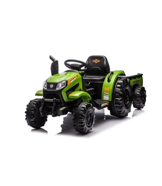 Trator elétrico com reboque