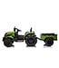 Tracteur électrique avec remorque, 12 volts, module musical, bluetooth