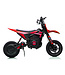 Moto elétrica infantil de 24 volts com motor cruzado e rodas de mola