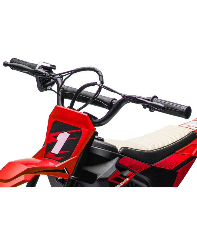 Moto eléctrica infantil Cross Motor de 24 voltios con ruedas suspendidas.