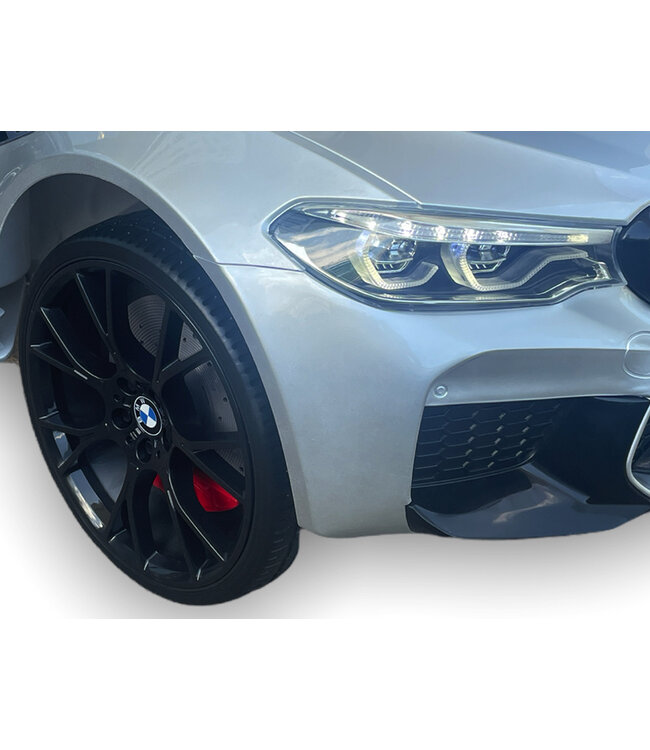 BMW M5, lædersæde, gummidæk, batteridrevet børnebil!