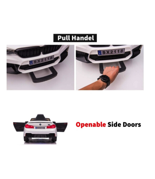 BMW M5, Ledersitz, Gummireifen, Kinderbatterieauto!