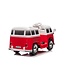 Volkswagen T1 klassisk bus, 12 volt børnebil med gummidæk og meget mere!