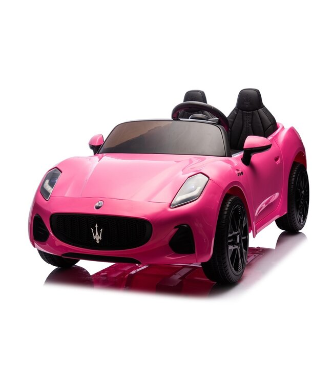 Maserati GranTurismo Folgore 2-zitter, 12 volt kinderauto  met rubberen banden en meer!