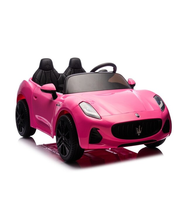 Maserati GranTurismo Folgore 2-zitter, 12 volt kinderauto  met rubberen banden en meer!