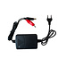 12 volt 1300mA oplader met klemmen voor loodaccu's.