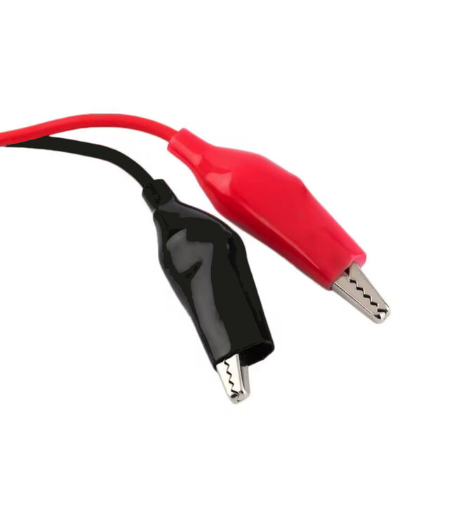 12 Volt 1300mA Ladegerät mit Klemmen für Bleiakkus.