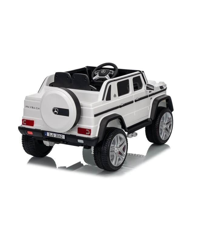 Veículo elétrico infantil Mercedes-Maybach G650, 12 volts, pneus em borracha e mais encore!