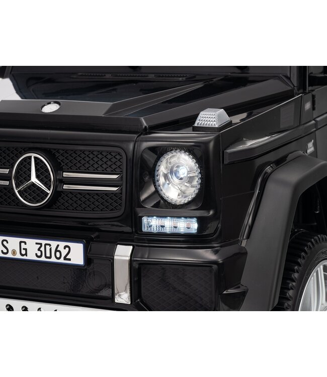 Elbil til børn Mercedes-Maybach G650, 12 volt, dæk i caoutchouc og plus ekstra!